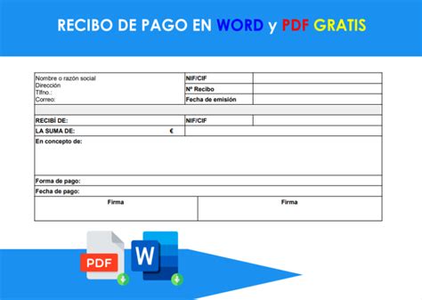 Modelo De Recibo De Pago Simple Word - Image to u