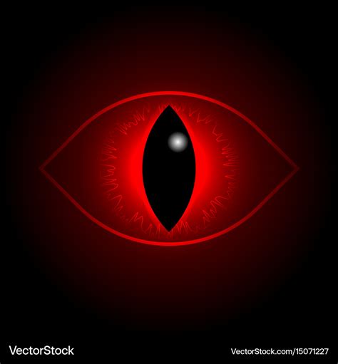 Red dragon eye Royalty Free Vector Image - VectorStock