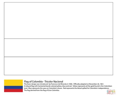 Printable Colombia Flag