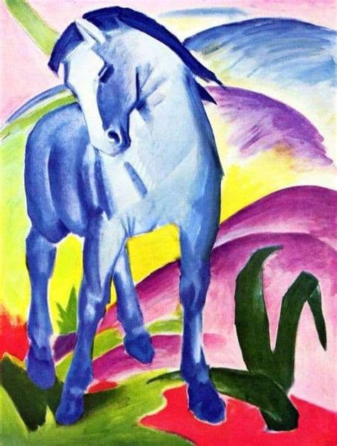 Description of the painting by Franz Mark “Blue Horse” ️ - Marc Franz