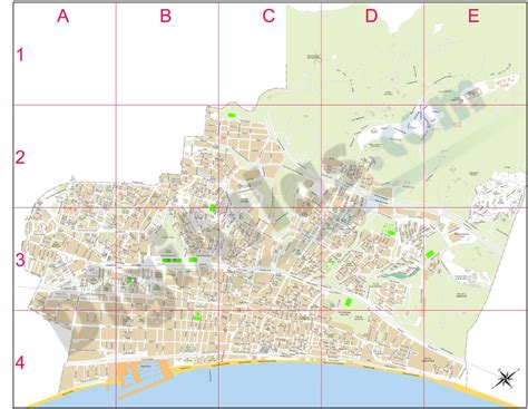 Badalona (barcelona, spain) - city map