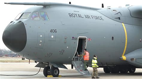 Royal Air Force Airbus A400M Atlas – Takeoff, Cockpit, In-flight Audio ...