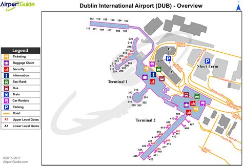 Dublin - Dublin (DUB) Airport Terminal Map - Overview | Airport map ...