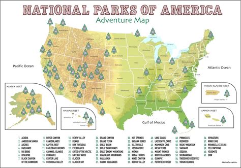 National Parks Scratch Off Map – Merhoff & Larkin®