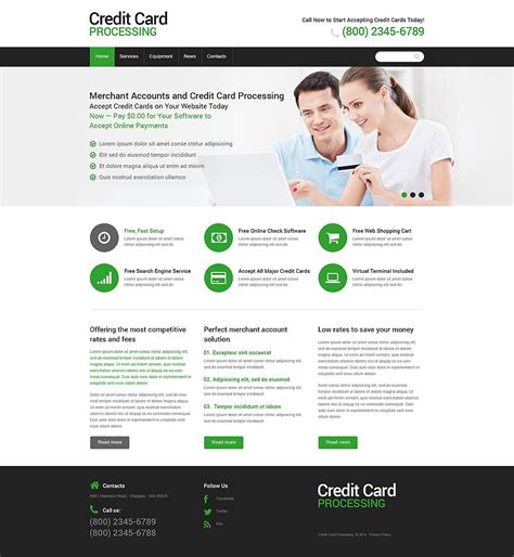 Bank Responsive Website Template #48619