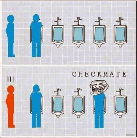 Image result for urinal checkmate meme | Funny relatable memes, Funny ...