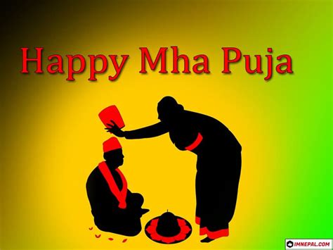 30 Happy Mha Puja, Typical Newari Culture Greeting Cards Images Design