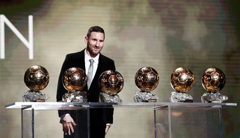 El argentino Lionel Messi fue premiado con el sexto Balón de Oro de su ...