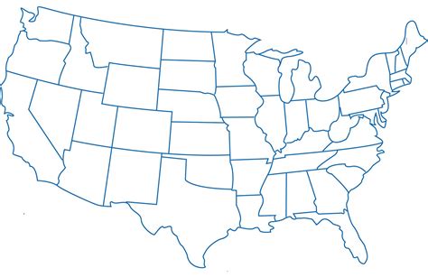 United States Outline Drawing | Free download on ClipArtMag