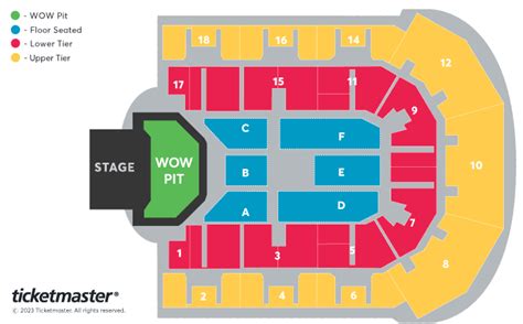 Busted Seating Plan - M&S Bank Arena