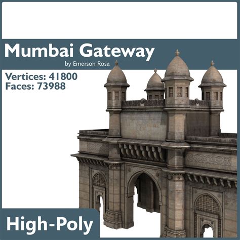 Gateway of India, Mumbai 3D Model $175 - .max - Free3D