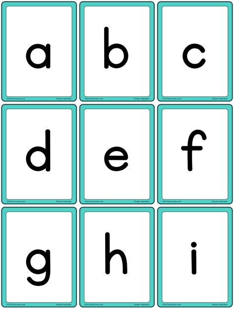 Free Printable Alphabet Flash Cards Upper And Lower Case