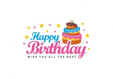 Premium Vector | Birthday cake logo design vector illustration