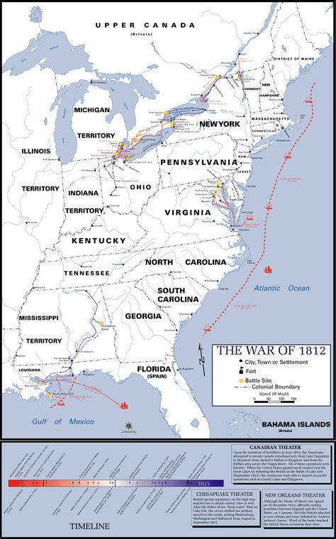 War of 1812 Map | History - 1790's - 1860 | Pinterest | History ...