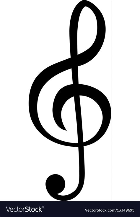 Music note symbol Royalty Free Vector Image - VectorStock