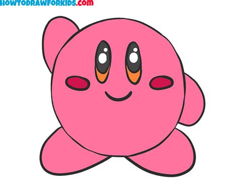 How to Draw Kirby - Easy Drawing Tutorial For Kids