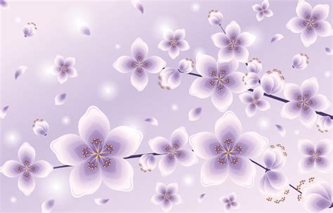 Beautiful Gradient Purple Cherry Blossom 1971272 Vector Art at Vecteezy