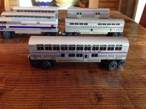 Wooden Amtrak 6 Piece Toy Train by Whittle Shortline Railroad | #504134486