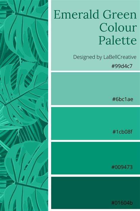 Emerald Green Colour Palette | Green colour palette, Teal color palette ...