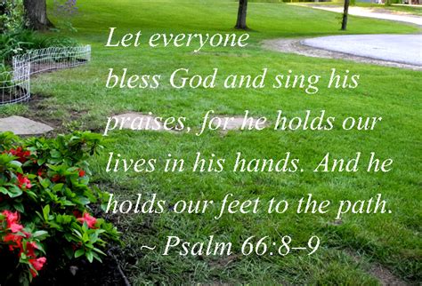 A Haven for Vee: Psalm 66: 8–9