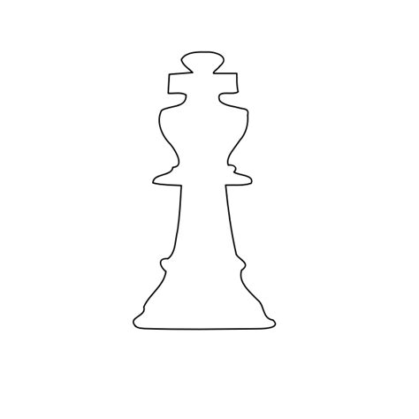 White king chess piece | Free SVG