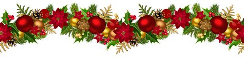 Christmas Decorative Garland PNG Clip Art Image | Gallery Yopriceville ...