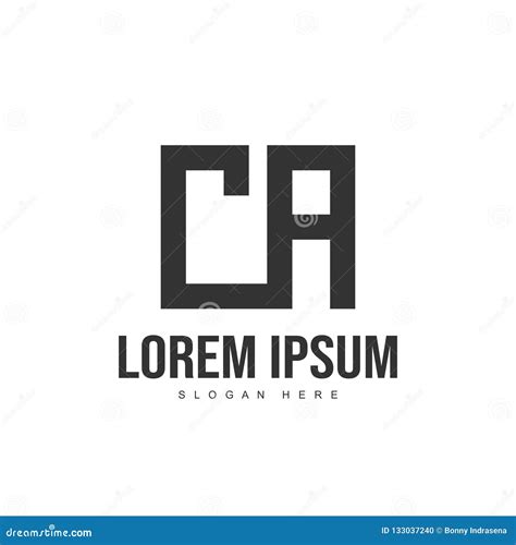 CA Letter Logo Design. Initial Letter Logo Template Stock Vector ...