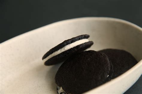 Homemade Dark Chocolate Oreos w/Vanilla Bean Center - Alyssa and Carla