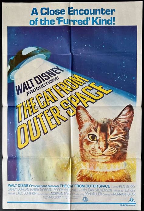 All About Movies - The Cat From Outer Space Poster One Sheet Original ...