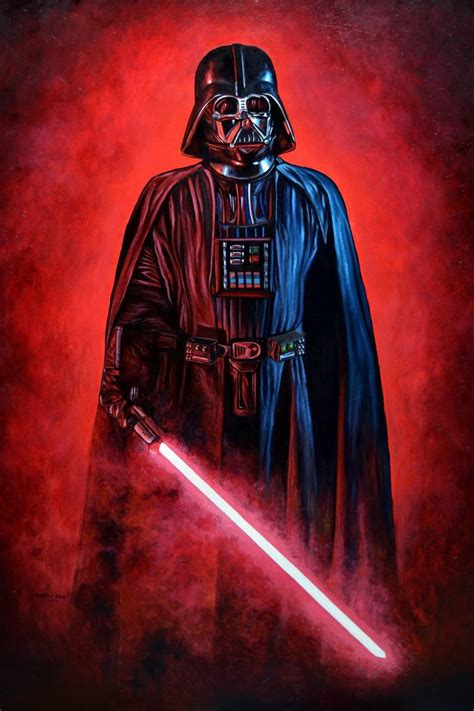 darth vader darthvader star wars starwars Painting by Andrew King ...