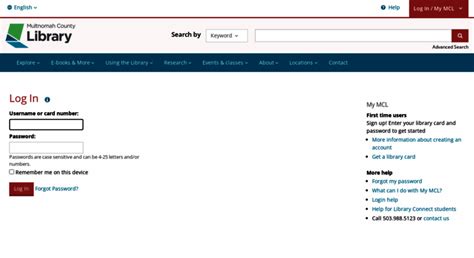 Access catalog.multcolib.org. Log In | Multnomah County Library ...
