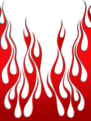 PSD Detail | red flames vector | Official PSDs