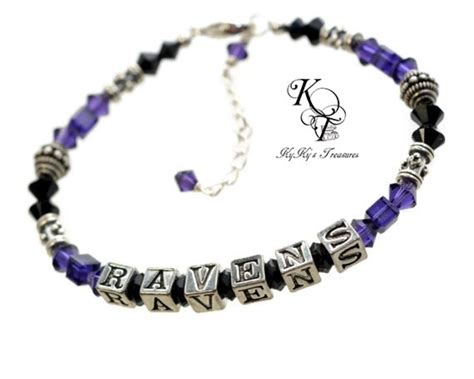 Ravens ™ Inspired Bracelet Ravens ™ Jewelry FREE Gift Box - Etsy