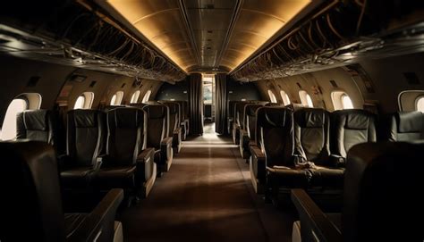 Premium AI Image | Airplane cabin interior design