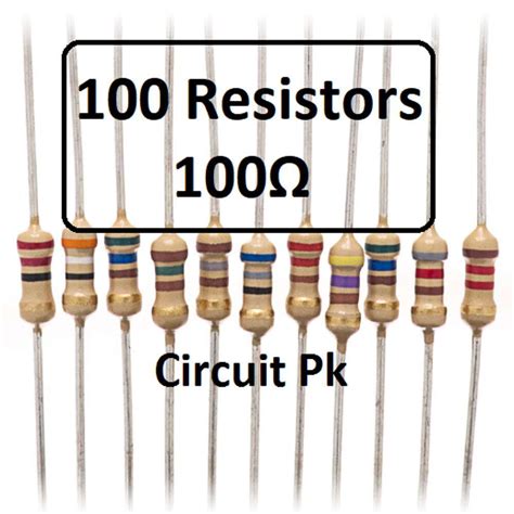 Pack of 100 - 100 Ohm Resistor -1/4W