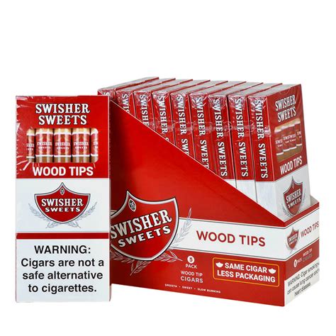 Swisher Sweets Wood Tip Cigarillos 10 Packs of 5 – Tobacco Stock