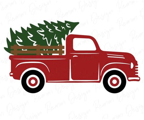 Christmas Truck & Tree Svg Jpg Png Digital Download Christmas | Etsy