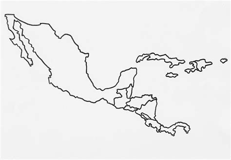 a black and white outline drawing of the country of new mexico on a ...