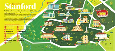 Stanford University Campus Map on Behance