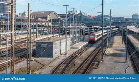 View of the Basel Train Station and Its Platforms Editorial Photography ...