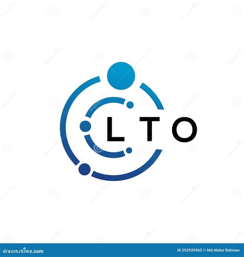 LTO Letter Technology Logo Design on White Background. LTO Creative ...