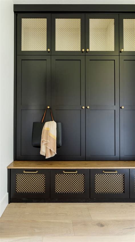 Sherwin Williams SW 6990 Caviar Black Cabinet Paint Color with brass ...