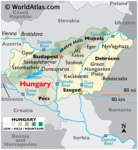 Hungary Map / Geography of Hungary / Map of Hungary - Worldatlas.com