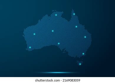 Australia Map World Map Vector Template Stock Vector (Royalty Free ...