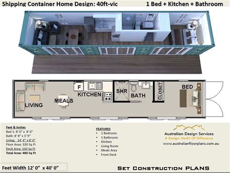 40 Foot Shipping Container Home Floor Plans - Kelakuan