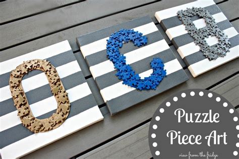 DIY Puzzle Piece Art | Hometalk