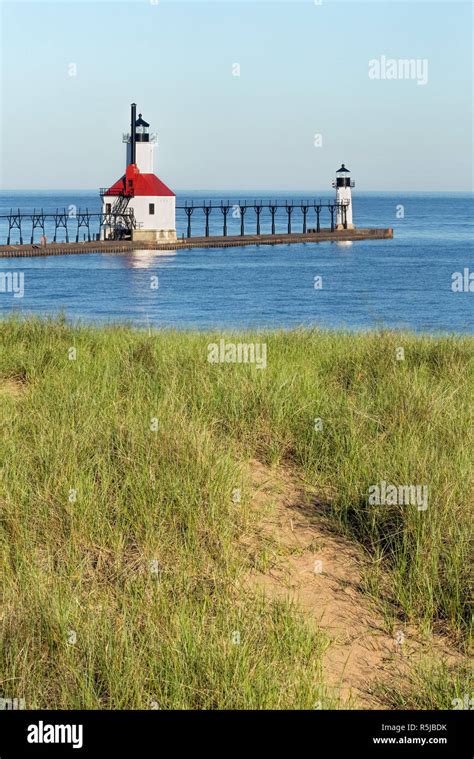 St Joseph Michigan Lighthouse Stock Photos & St Joseph Michigan ...