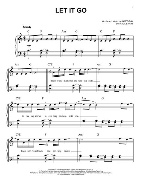 Let It Go | Sheet Music Direct