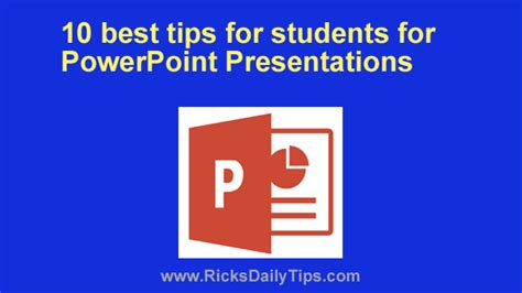 10 best tips for students for PowerPoint Presentations