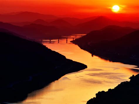 Sunset On The River Wallpapers - Wallpaper Cave